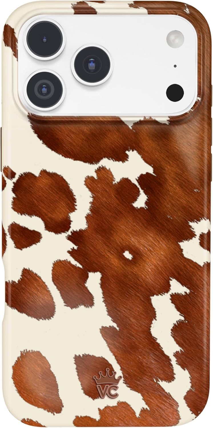VELVET CAVIAR for iPhone 17 Pro Max Case | Western Cocoa Cow Print | Amazon (US)