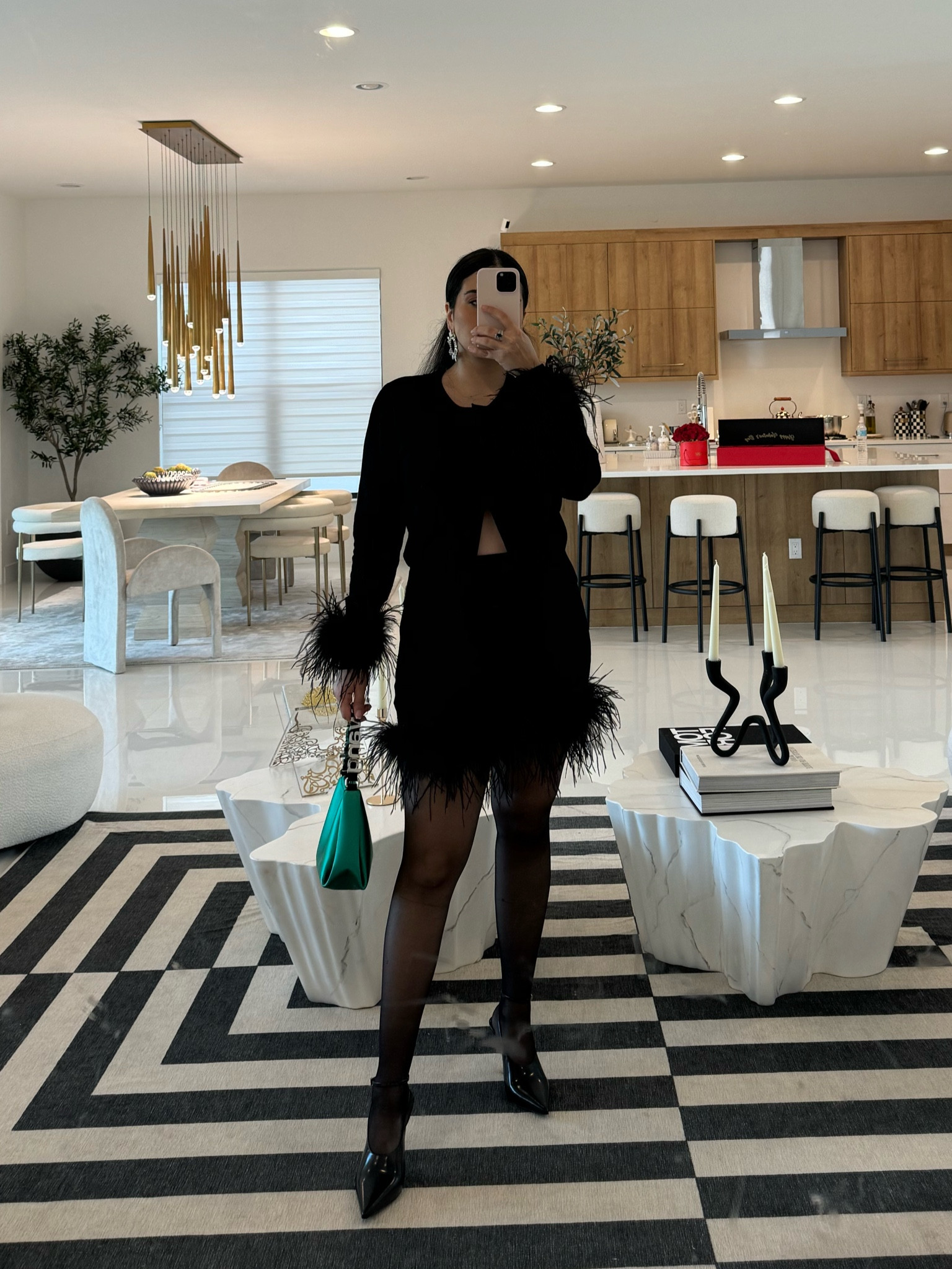 Night out in feathers 