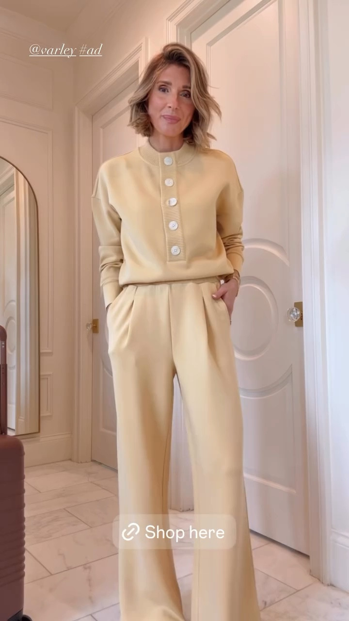 Love this matching Varley set in this yellow set for spring @varley #ad