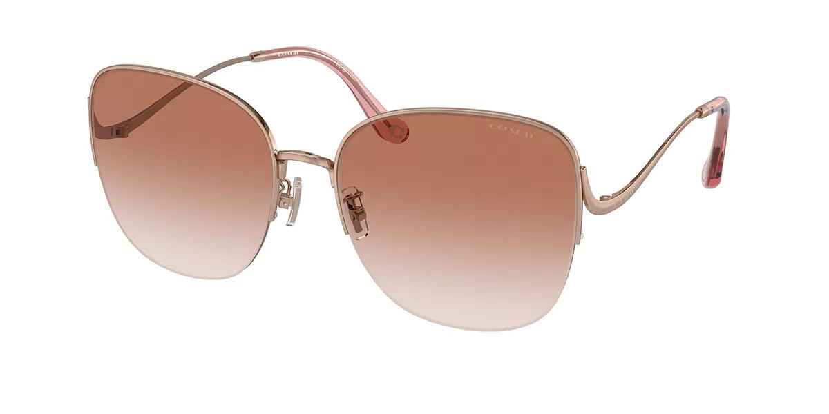 Coach HC7152 CK481 933113 Women’s Sunglasses Rose-Gold Size 60 | SmartBuyGlasses Global