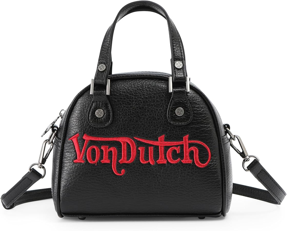 Von Dutch Womens Chopper Bowling Bag Purse - Womens Handbag with Adjustable Strap, Spacious Inter... | Amazon (US)