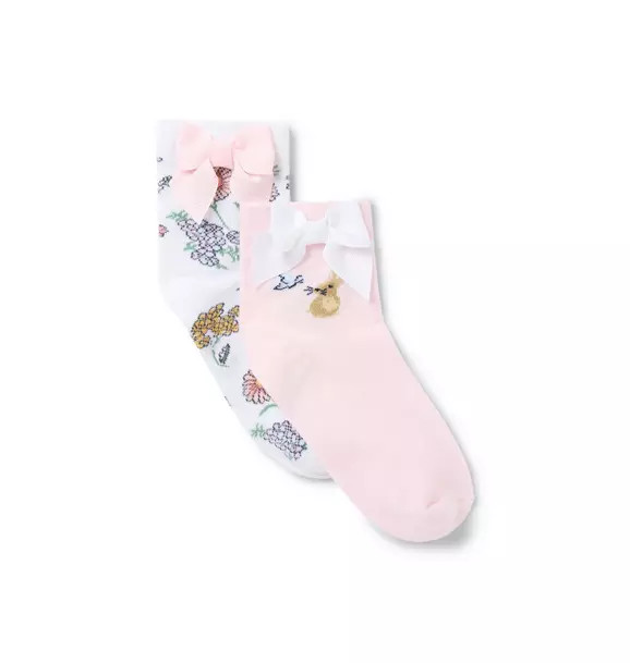 Floral And Bunny Sock 2-Pack | Janie and Jack