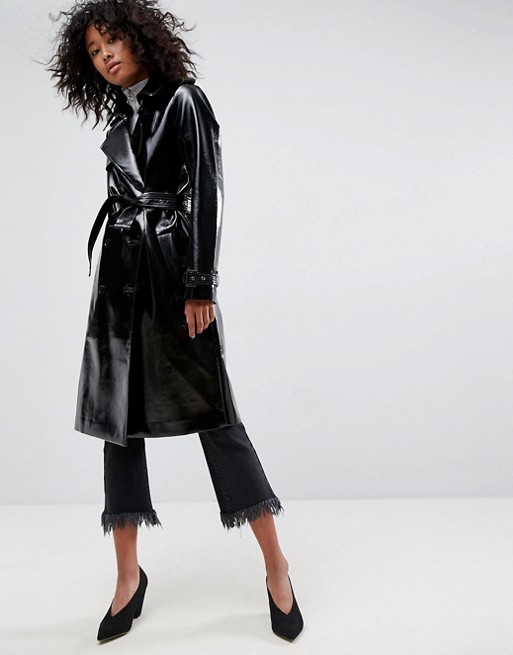 ASOS Trench Coat in Vinyl | ASOS US