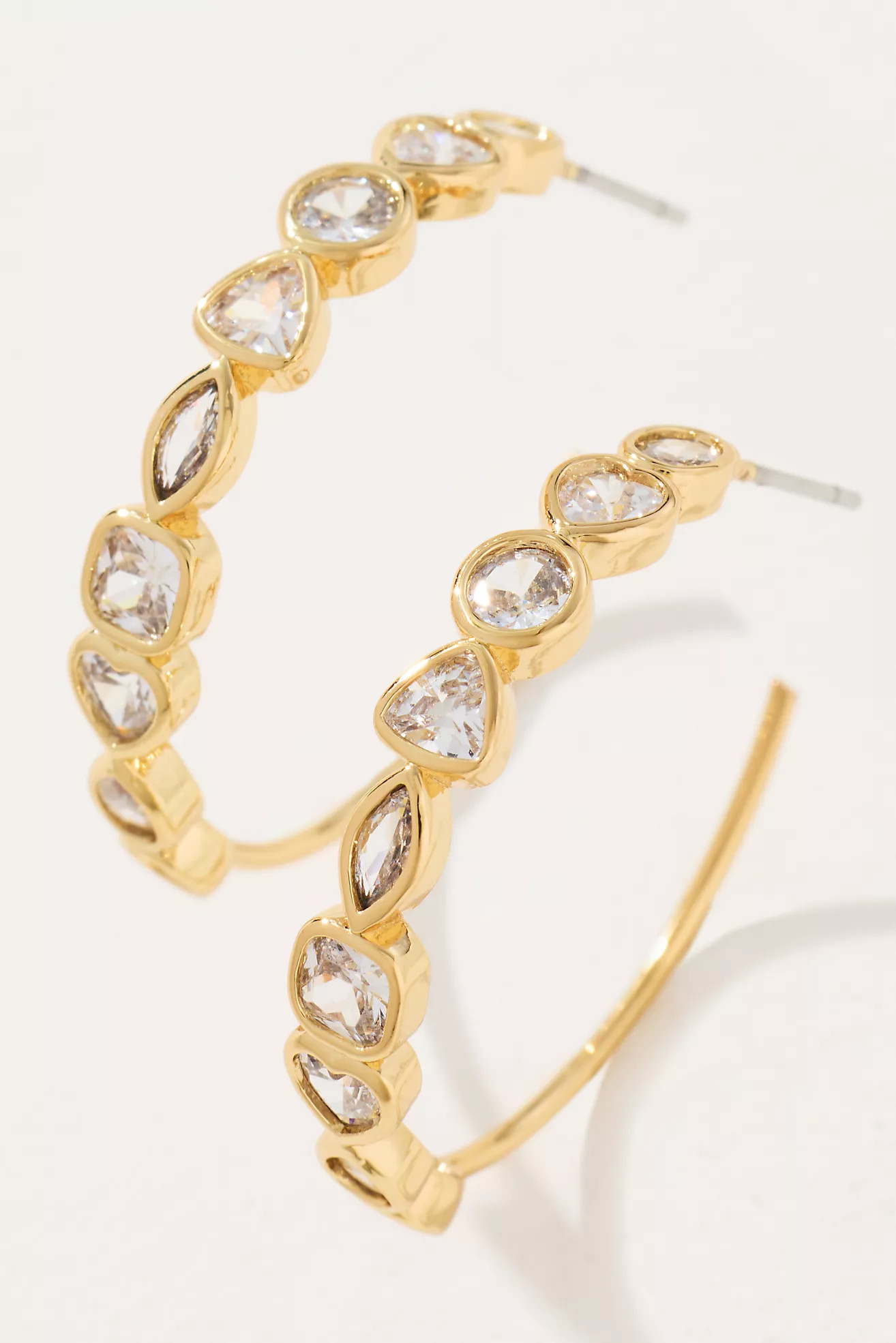 Mixed Crystal Hoops | Anthropologie (US)