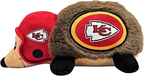 NFL Kansas City Chiefs Plush Hedgehog Toy for Dogs & Cats, Cool Soft Pet Toy for Fun and Interact... | Amazon (US)