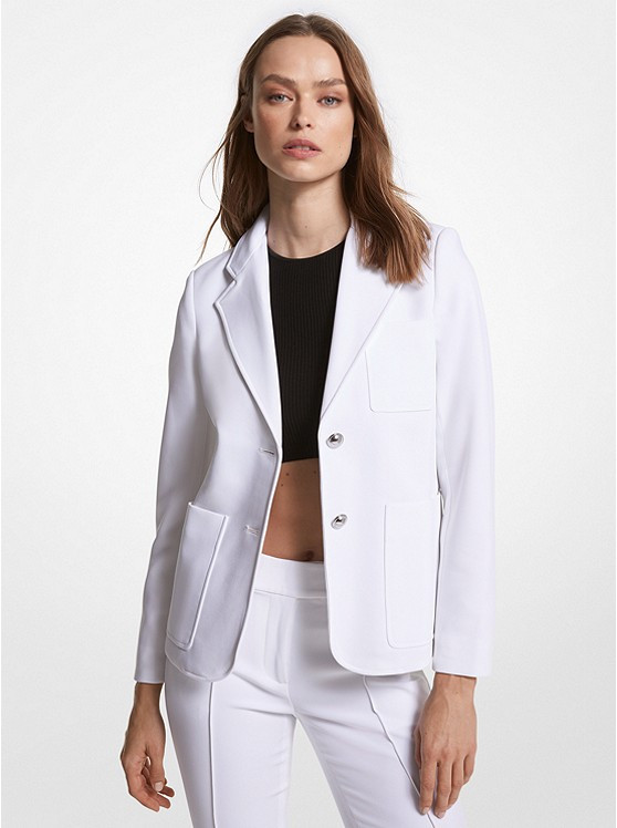 Stretch Crepe Blazer | Michael Kors US