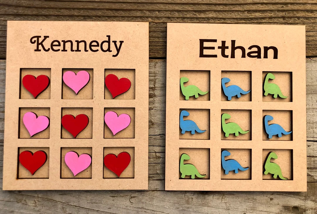 Kids tic tac toe, personalized tic-tac-toe, tic tac toe, kids games, kids gifts, personalized gif... | Etsy (US)