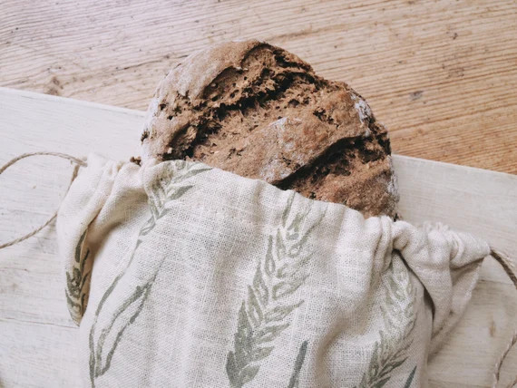 Leinen Brottasche | Produzieren Sie Shopping, Bio wiederverwendbare natürliche reine Flachs Eco Zero | Etsy (DACH)