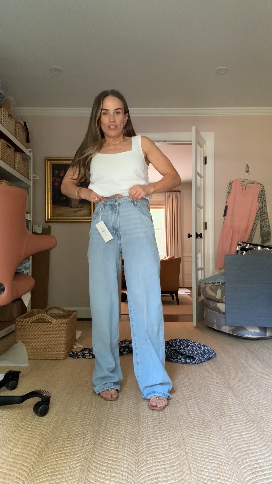 The @zsupplyclothing tank is a winner. Love that it is lined so it’s not see through. The Good American jeans are a no go. Too long and too much extra material.

#LTKPetite #LTKootd #LTKmomlife
