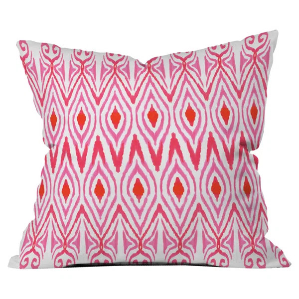 Ikat Polyester Indoor/Outdoor Throw Pillow | Wayfair North America