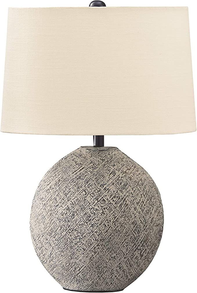 Signature Design by Ashley Harif Paper Table Lamp withTextured Base, 26", Beige | Amazon (US)