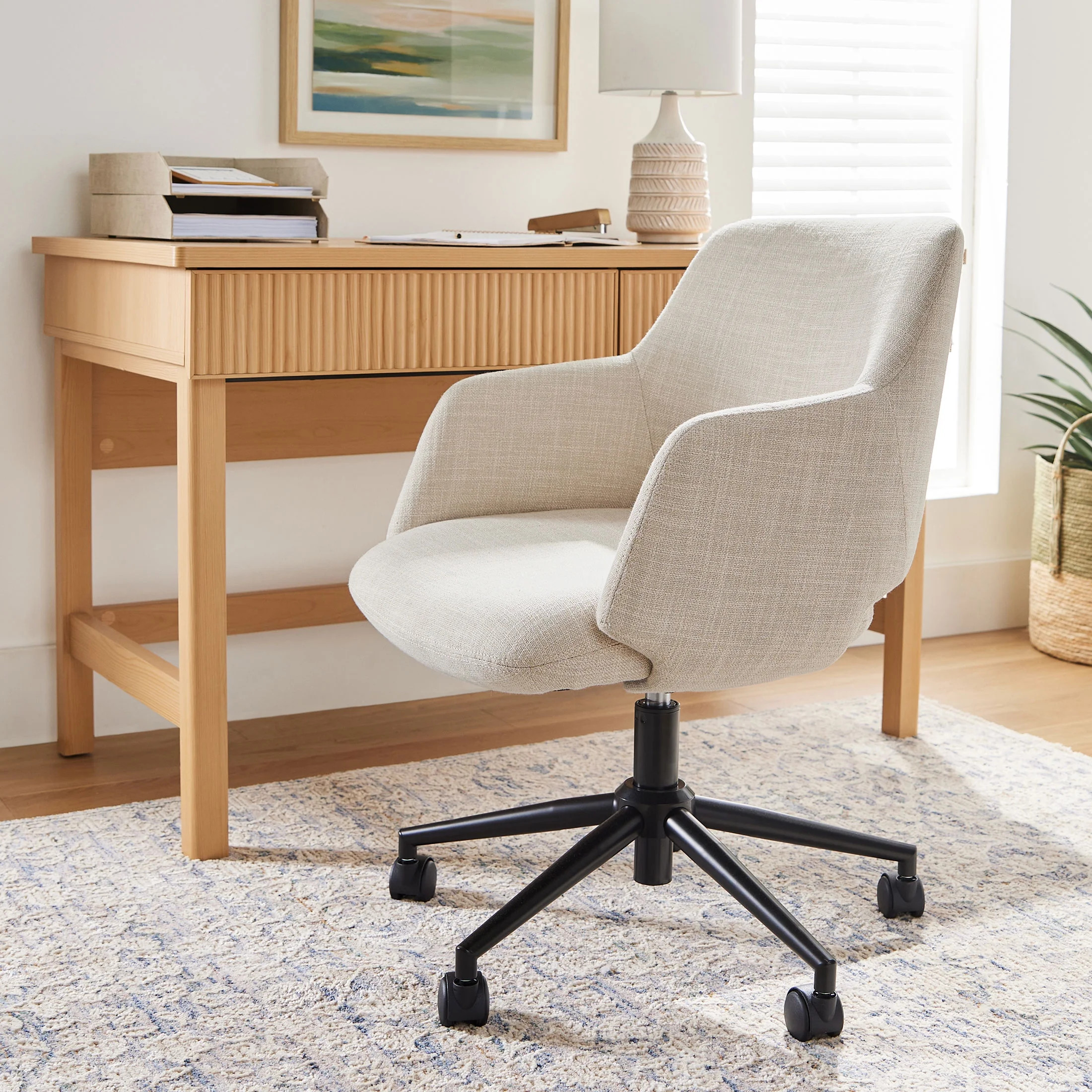 Better Homes & Gardens Lillian Office Chair, Cream | Walmart (US)