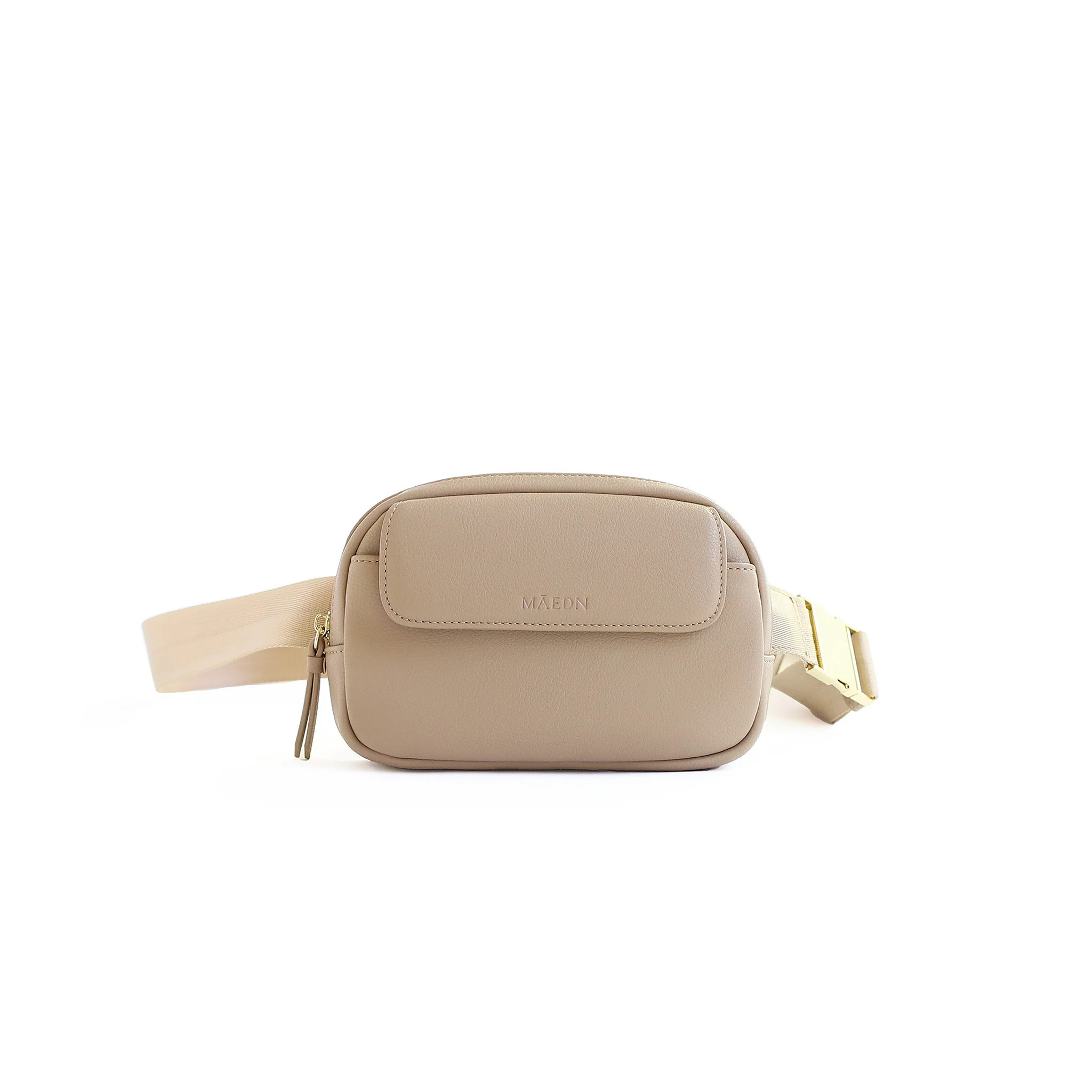 TAUPE ANYWHERE BELT BAG | Maedn