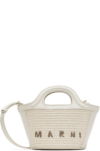 Marni - White Tropicalia Micro Tote | SSENSE