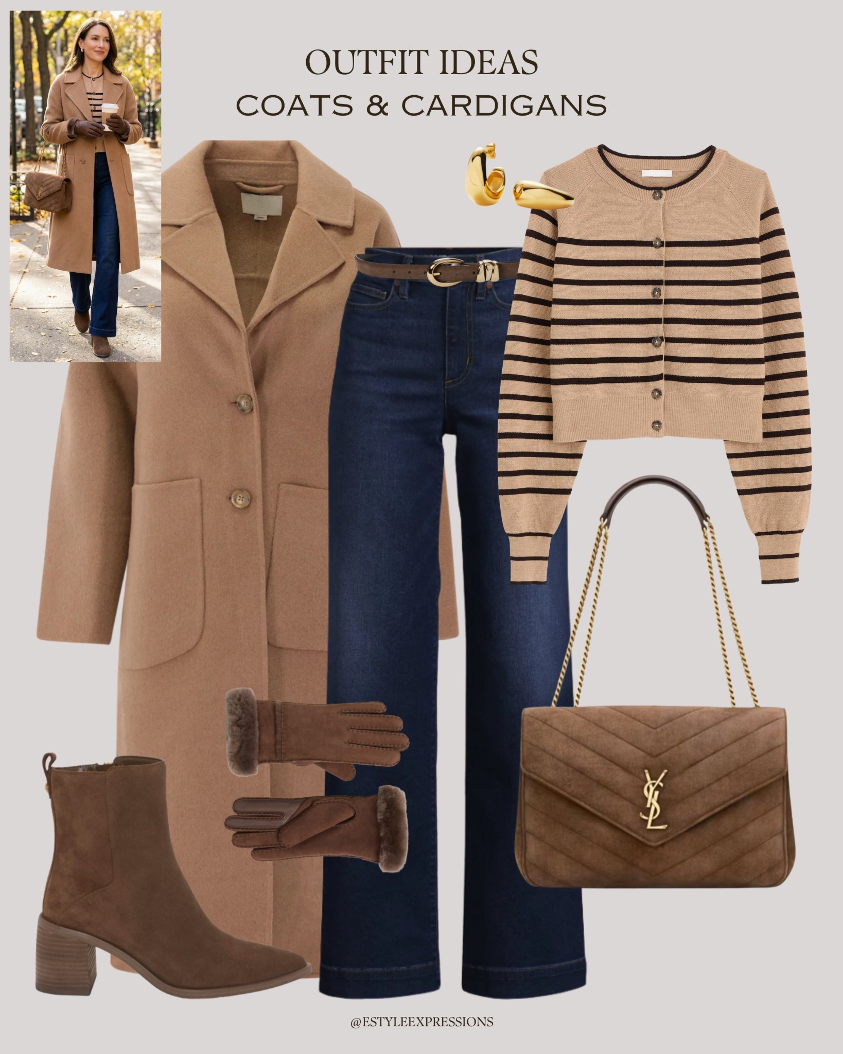 Outfit Ideas with Coats & Cardigans in rich seasonal colours!✨ Styled with blue jeans for a simple, chic & comfy winter vibe.❄️🤎 

#LTKFindsUnder100 #LTKSeasonal #LTKSaleAlert