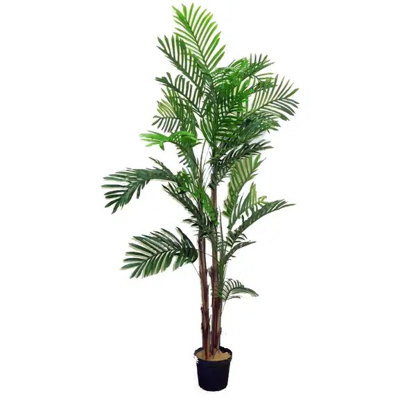 Admired By Nature 6-foot Artificial Areca Palm Tree Plant in Plastic Pot | Bed Bath & Beyond