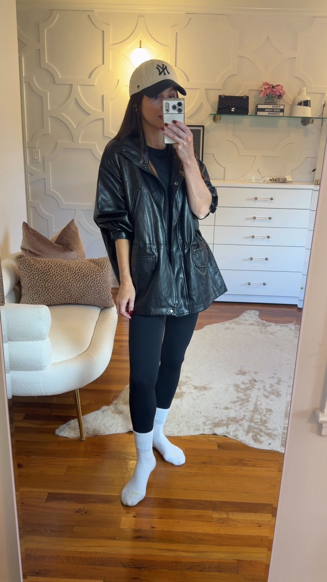 This might be the best leather jacket! This is my true size small and I could have gone down to an XS as it runs oversized.