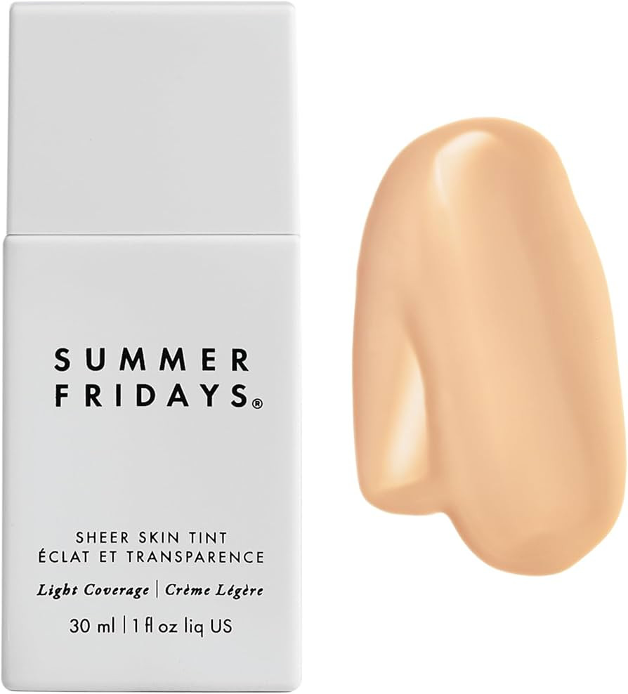 Summer Fridays Sheer Skin Tint - Tinted Moisturizer with Hyaluronic Acid - Helps Diminish Uneven ... | Amazon (US)