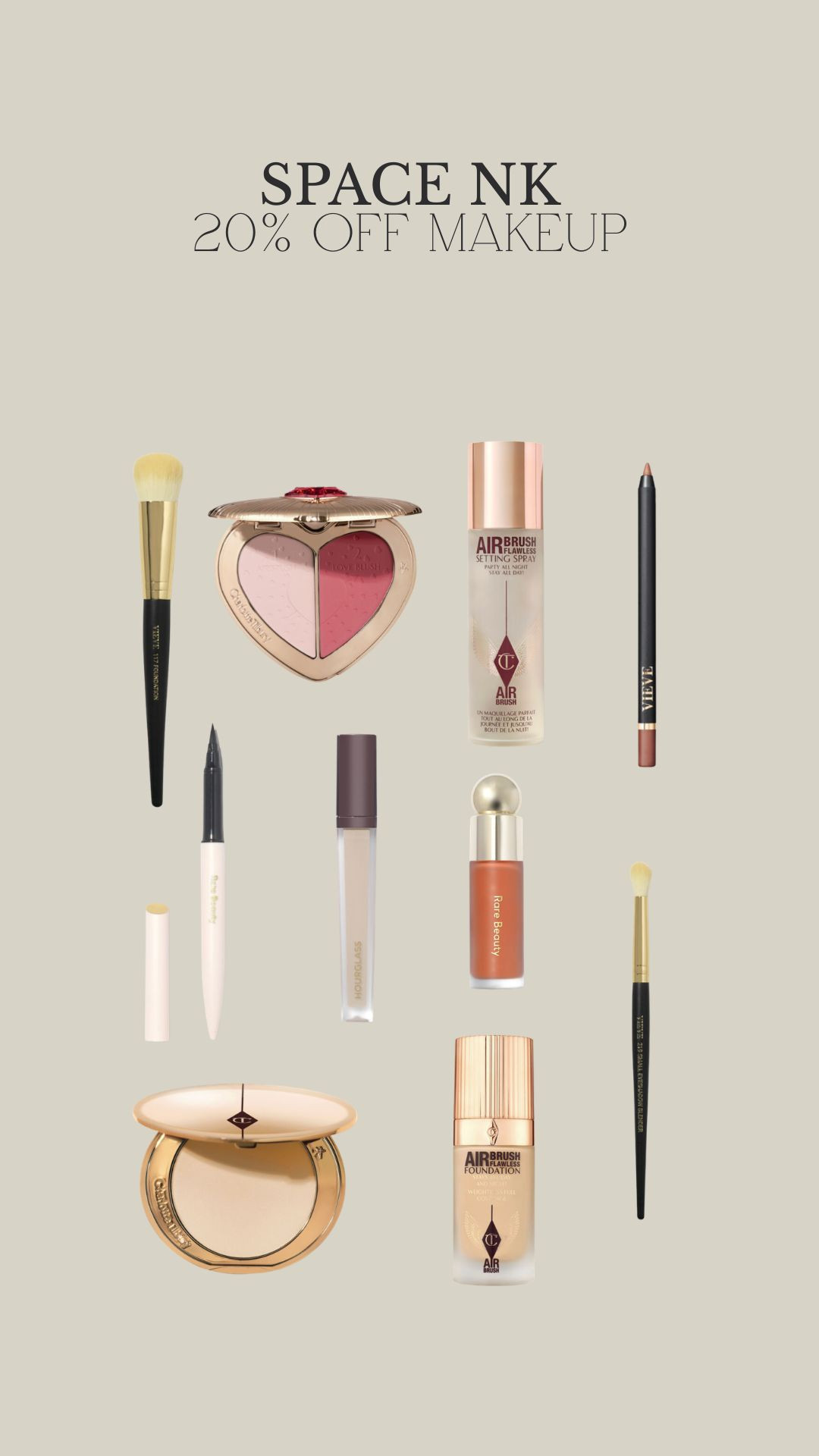 Space NK currently have 20% Off Makeup💄

Makeup Faves, Charlotte Tilbury Airbrush Flawless, Rare Beauty Blush, Hourglass Concealer, Setting Spray, Neutral Everyday Glam, Summer Makeup Bag Staples 

 #LTKuk #LTKsummer #LTKbeauty