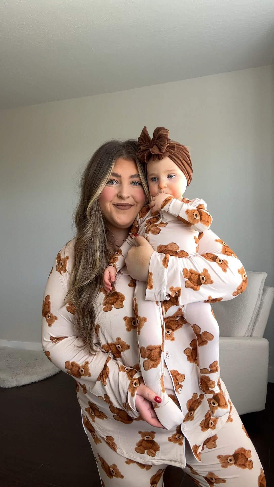 wearing the xxl & blakeleigh in the 9-12 month size!! 🧸

matching pajamas 
mommy and me
bamboo pajamas
baby girl style
mom style 

#LTKmomlife #LTKBaby