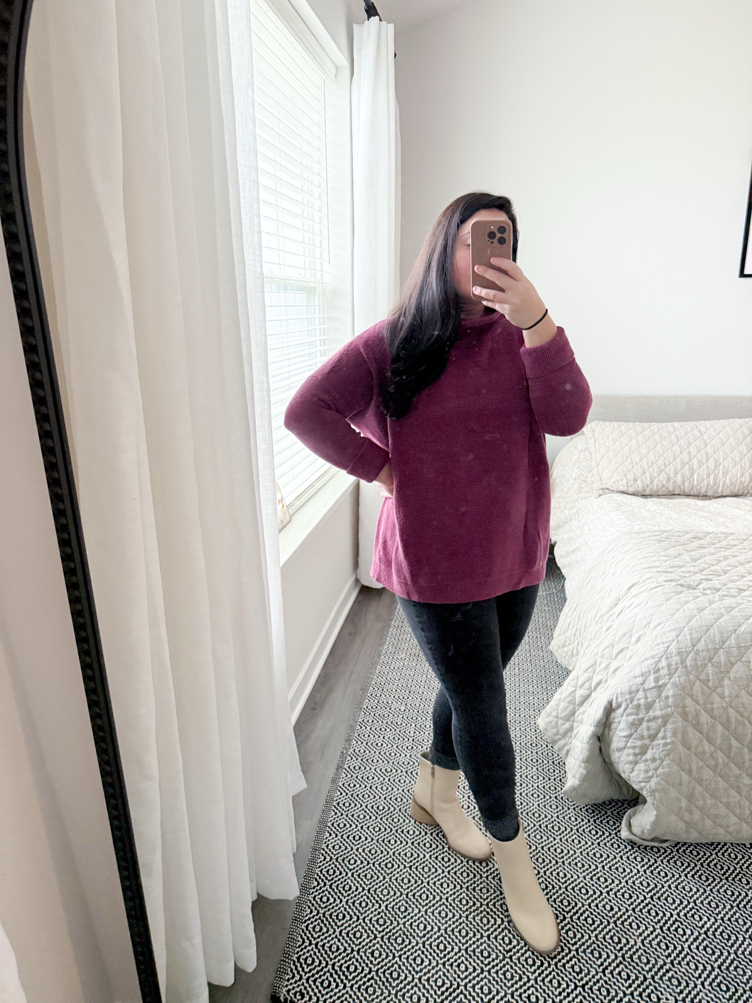 I have had this Free People sweater for 7 years now and it remains a staple in my winter closet! I love the tunic length, the thickness and the slouchy turtleneck / mock neck. I have a size M and it’s lasted me through ups and downs in my weight over the years. HIGHLY recommend!! 

Also just got these Lucky Brand boots from DSW and I’m in love! Had to size up a whole size in them (usually an 8 and wearing a 9)

#LTKMidsize #LTKWorkwear #LTKShoeCrush