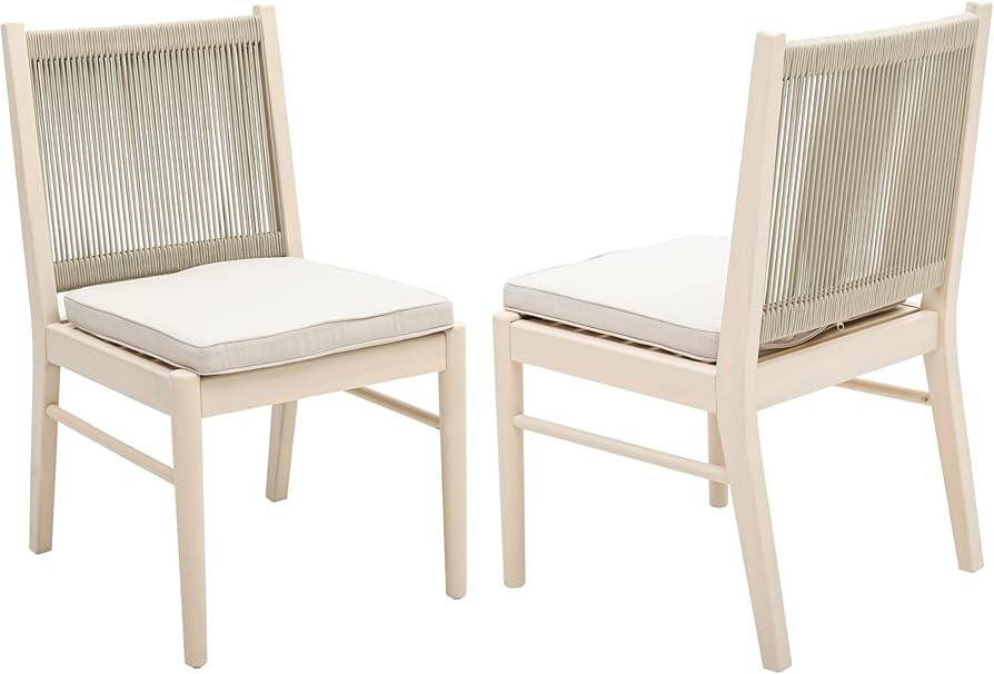 Christopher Knight Home Ambrose Dining Chair, 20.5 "W x 24 "D x 35.5 "H, Bleach+Beige+Grey | Amazon (US)