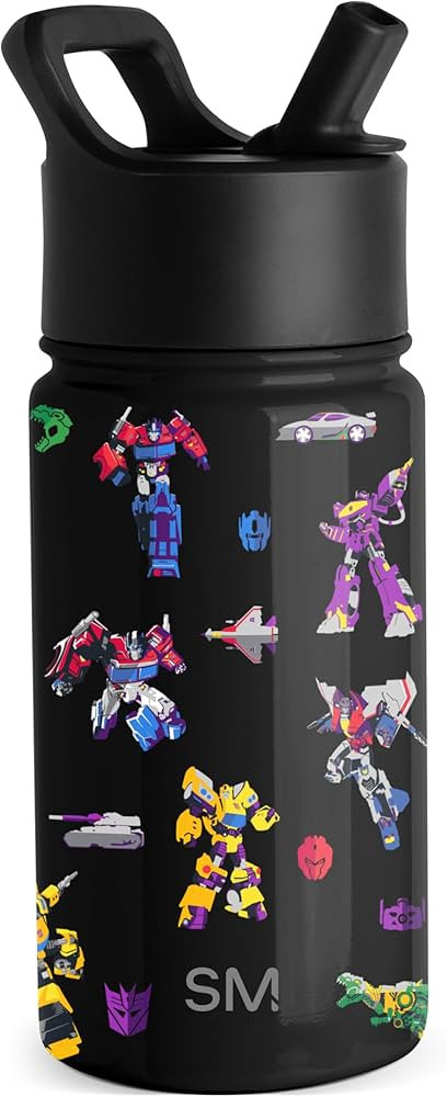 Simple Modern Transformers Kids Water Bottle with Straw Lid | Reusable Insulated Stainless Steel ... | Amazon (US)