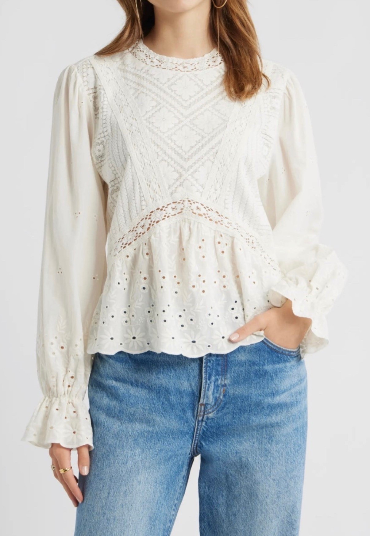 Lace top

Spring top
White top
Lace top


#LTKstorytime