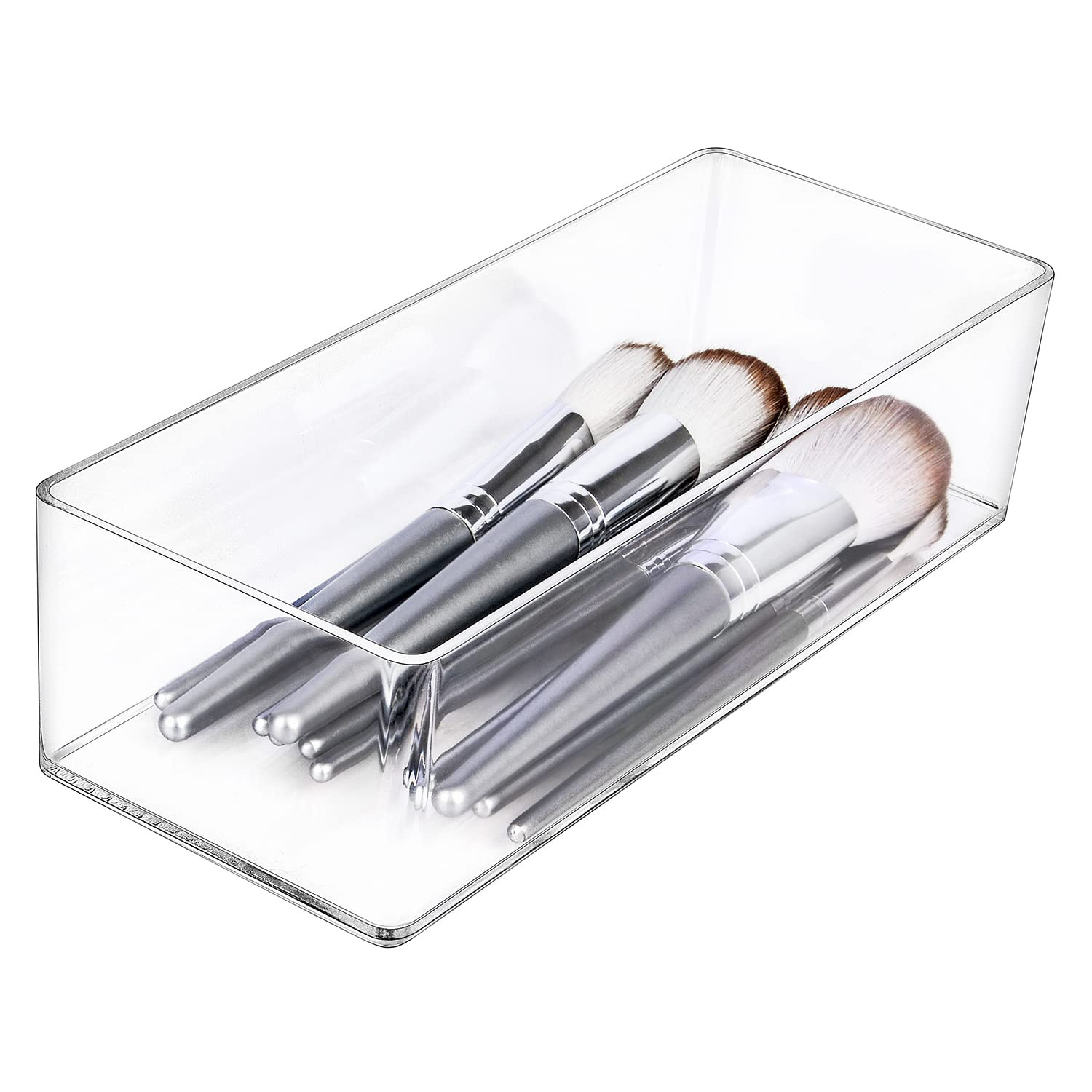 JessLab Acrylic Makeup Organizer, 4 Compartment, Clear | Amazon (US)