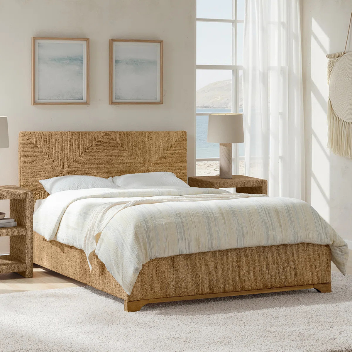 Melosia Standard Wicker Woven Bed | Wayfair North America