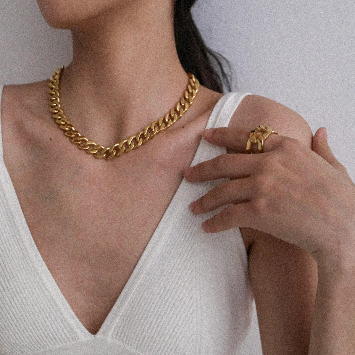 THICK CURB CHAIN NECKLACE | Shapes Studio
