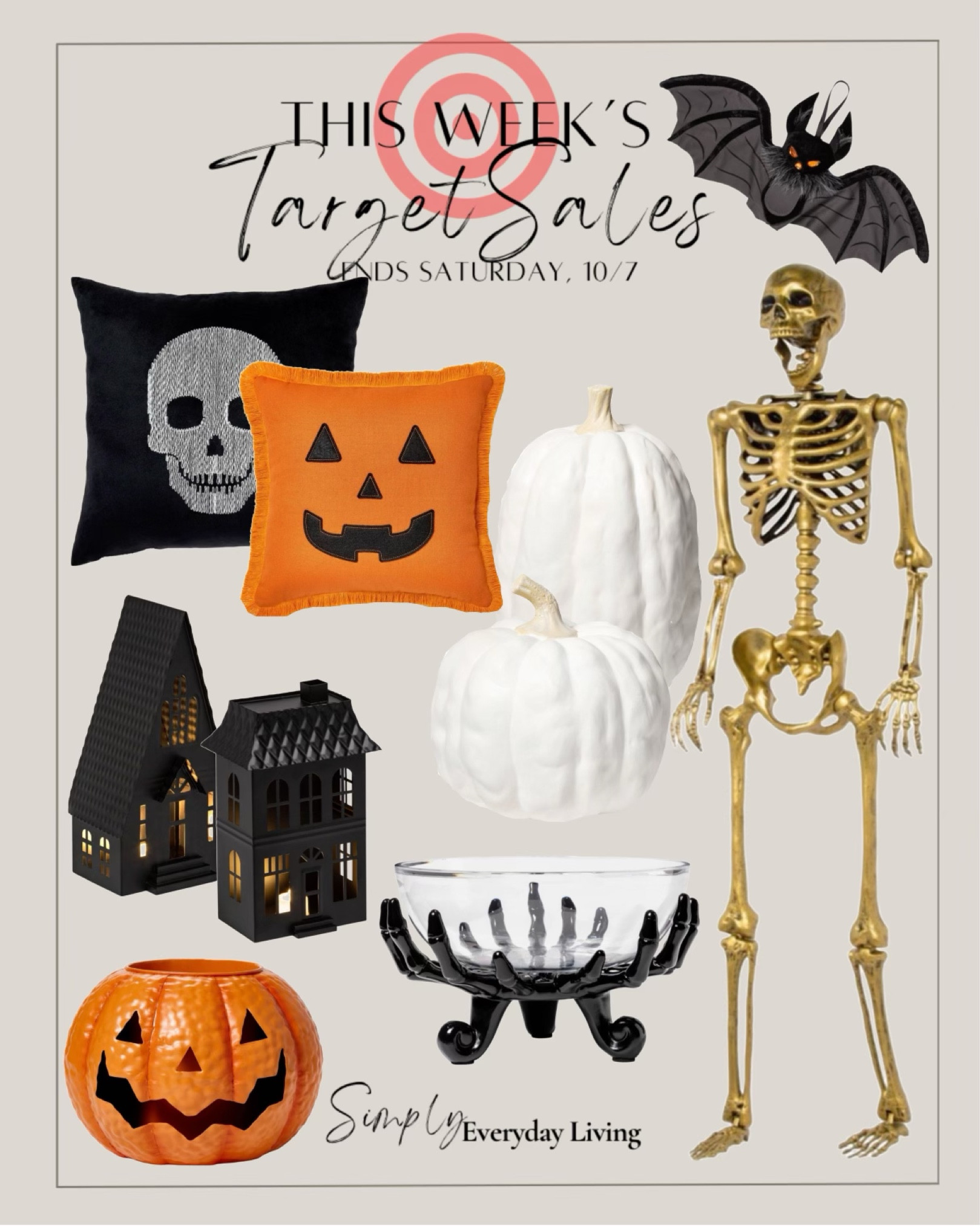 Target circle week 30%off Halloween, pumpkins, bats, wreaths, skulls skeleton 

#LTKsalealert #LTKhome #LTKHalloween