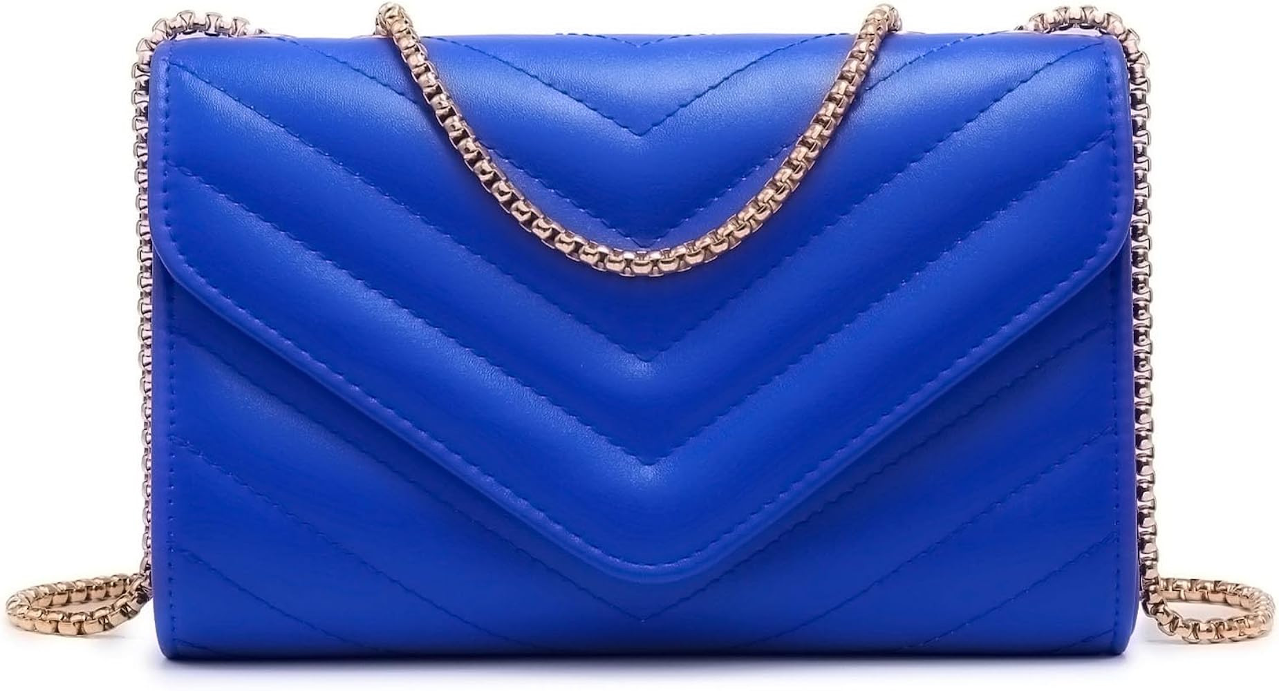 Dasein Bolsos cruzados acolchados pequeños para mujer, elegantes bolsos de noche con correa de h... | Amazon (US)