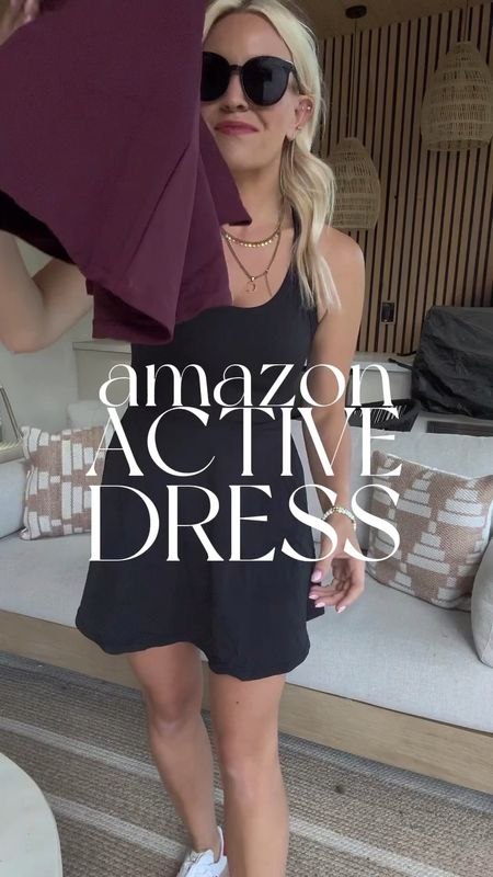 Amazon active dress! But get this, the bottom part pulls down so you can go to the bathroom 🤯 it’s tight and supportive and the fabric is amazing. I’m wearing a size small. It has a shelf bra and removable pads. A great tennis dress with bikers and a pocket. Comes in several colors and on sale!
.
#fyp #atheltic #workout #fit #tennis #pickleball #reelitfeelit #affordable #fashion #momstyle #momfinds #style #grwm #grwmreel 

#LTKSaleAlert #LTKActive #LTKFindsUnder50