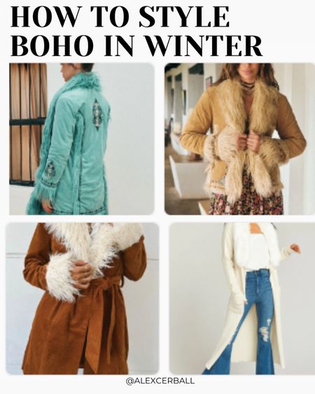 Boho winter jackets 