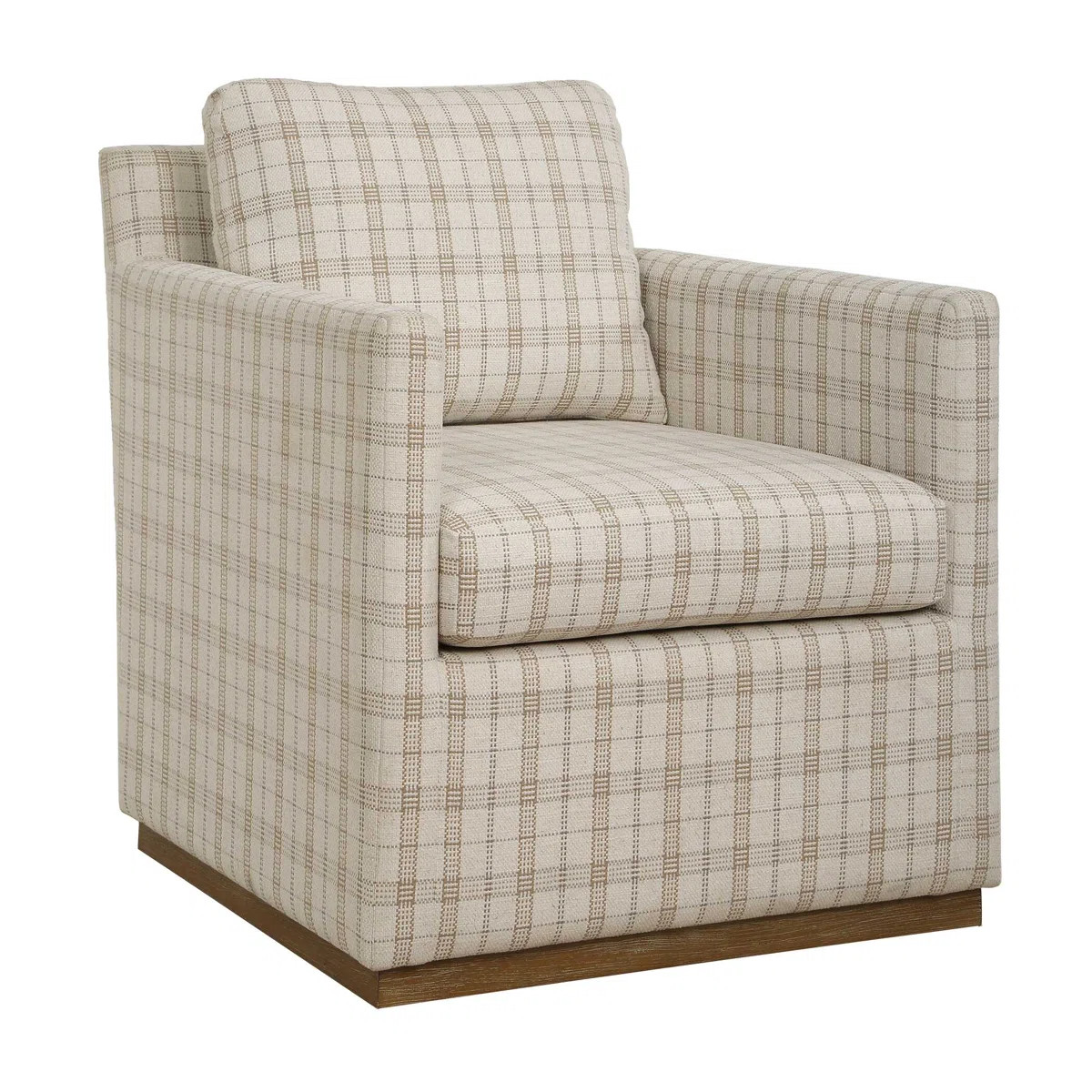 Uttermost Basie Casual Linen Swivel Chair | Wayfair North America