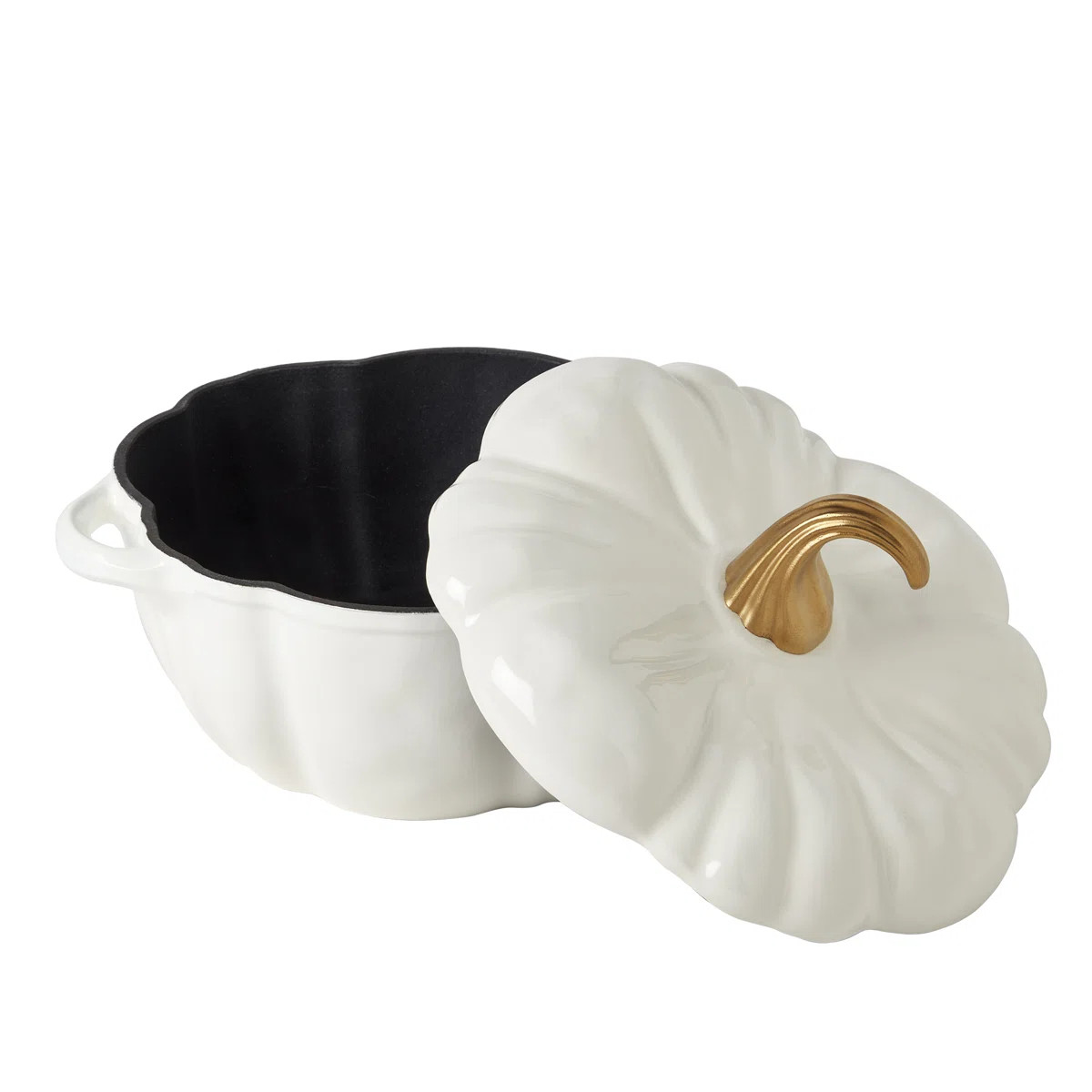 Smith and Clark Cast Iron Pumpkin Figural Dutch Oven | Wayfair North America