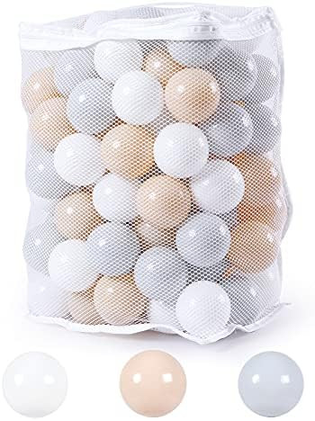 GOGOSO Play Balls for Toddlers Ball Pit - Pack of 100 Ball Pits Ball Beige, BPA Free Plastic Ball... | Amazon (US)