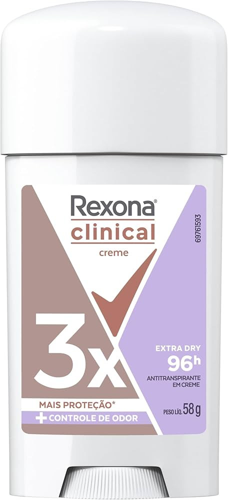 Rexona Clinical Antitranspirante Creme Extra Dry 58G | Amazon (BR)