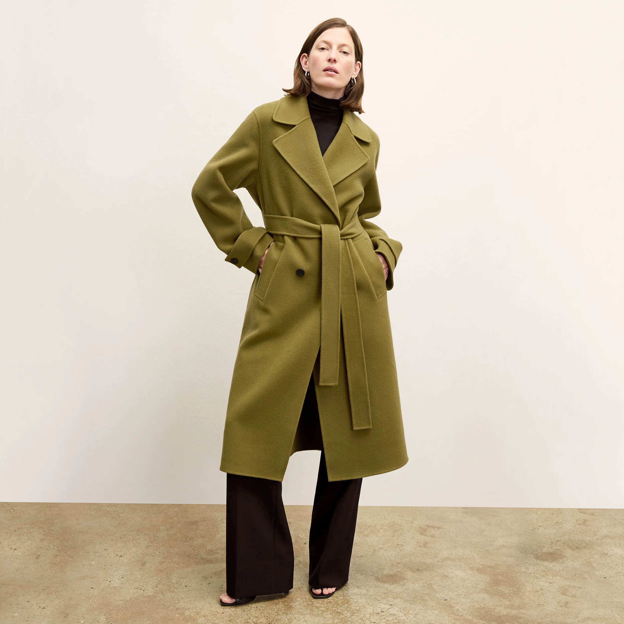 Viola Coat - Double-Face Wool :: Pistachio | MM LaFleur