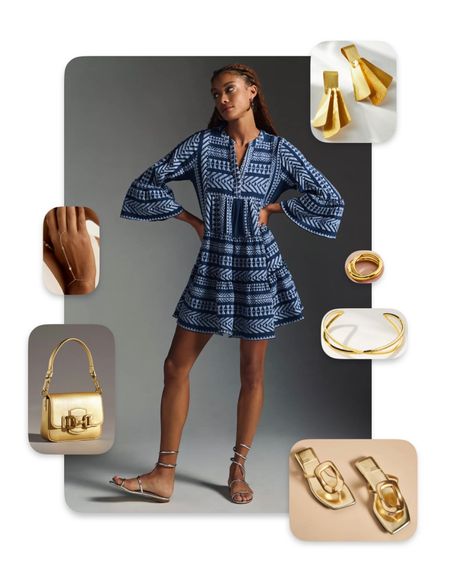 Grecian Inspired Summer Tunic Dress with gold sandals and accessories. Get 20% off everything from Anthropology only in the LTK App 7/6-7/9. Click on an item, copy the promo code and use the code at checkout! 

#LTKxAnthro #LTKtravel #LTKsalealert