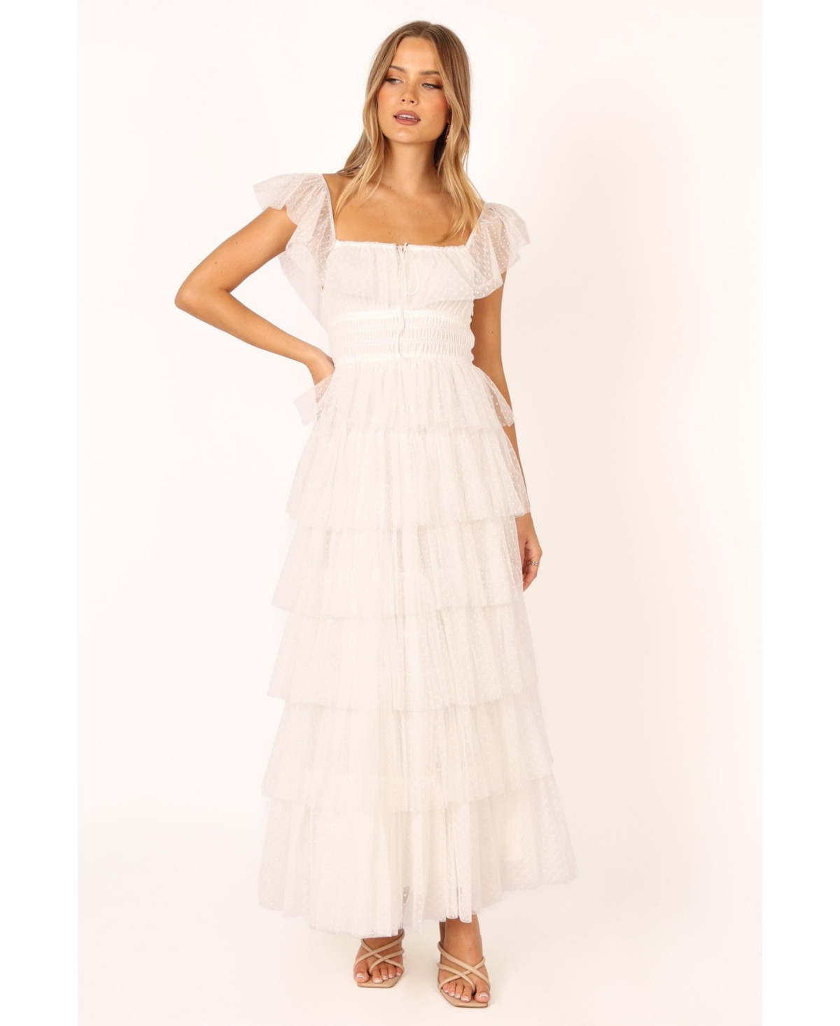 Belle Maxi Women's Dress - Off white | Macy's
