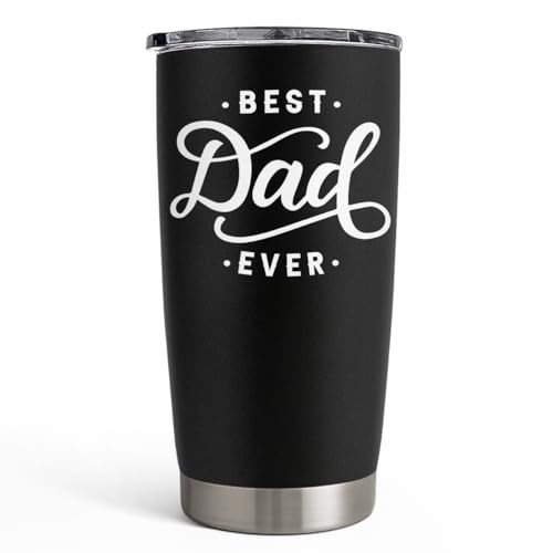 SANDJEST Dad Tumbler Gifts for Dad from Daughters Sons - 20oz Stainless Steel Insulated Coffee Travel Mug Christmas, Birthday, Father's Day Gift | Amazon (US)