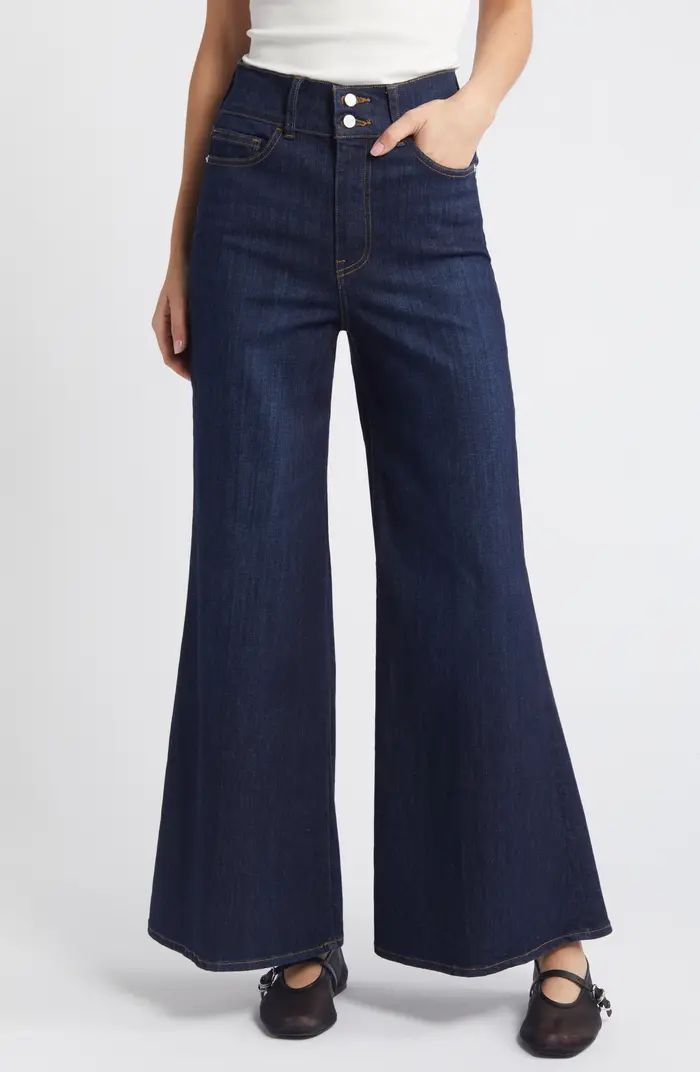 FRAME Le Palazzo High Waist Crop Wide Leg Jeans | Nordstrom | Nordstrom