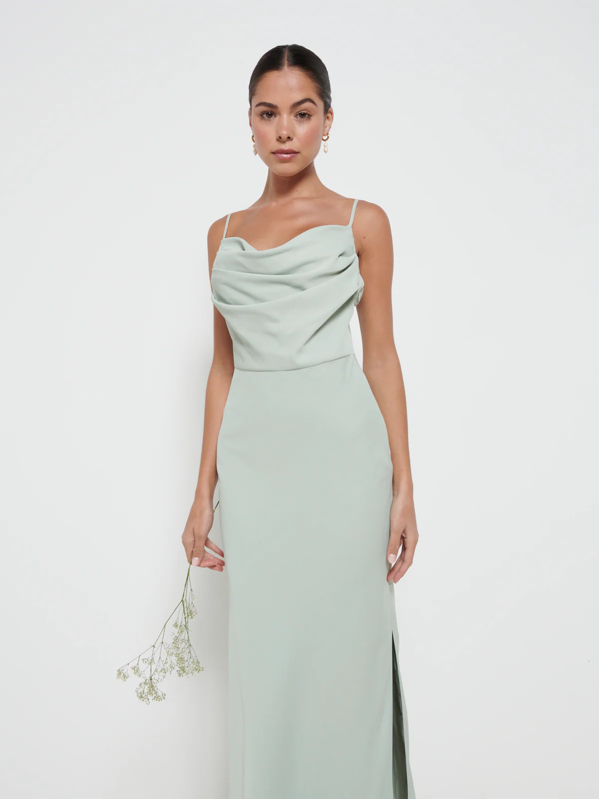 Keisha Cowl Neck Maxi Bridesmaid Dress | Pretty Lavish (UK)