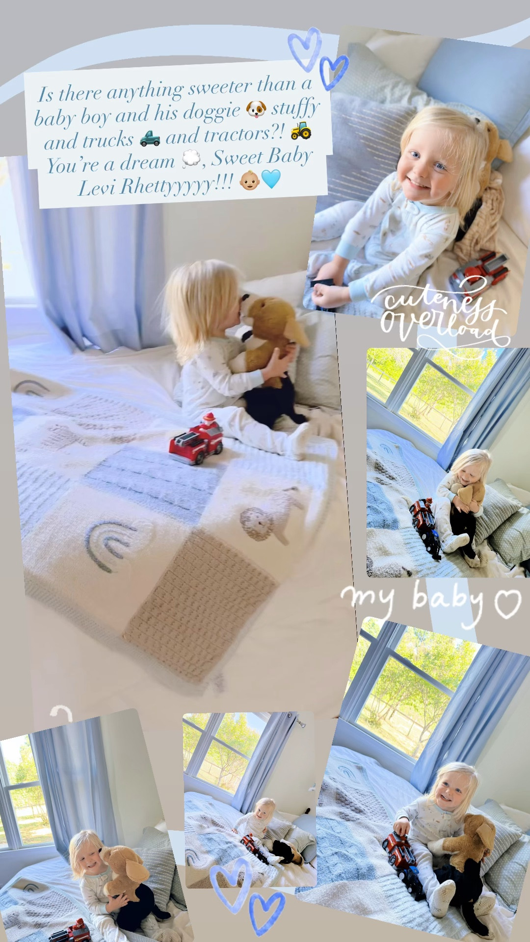 Is there anything sweeter than a baby boy and his doggie 🐶 stuffy and trucks 🛻 and tractors?! 🚜 You’re a dream 💭, Sweet Baby Levi Rhettyyyyy!!! 👶🏼🩵

#LTKKids #LTKBaby