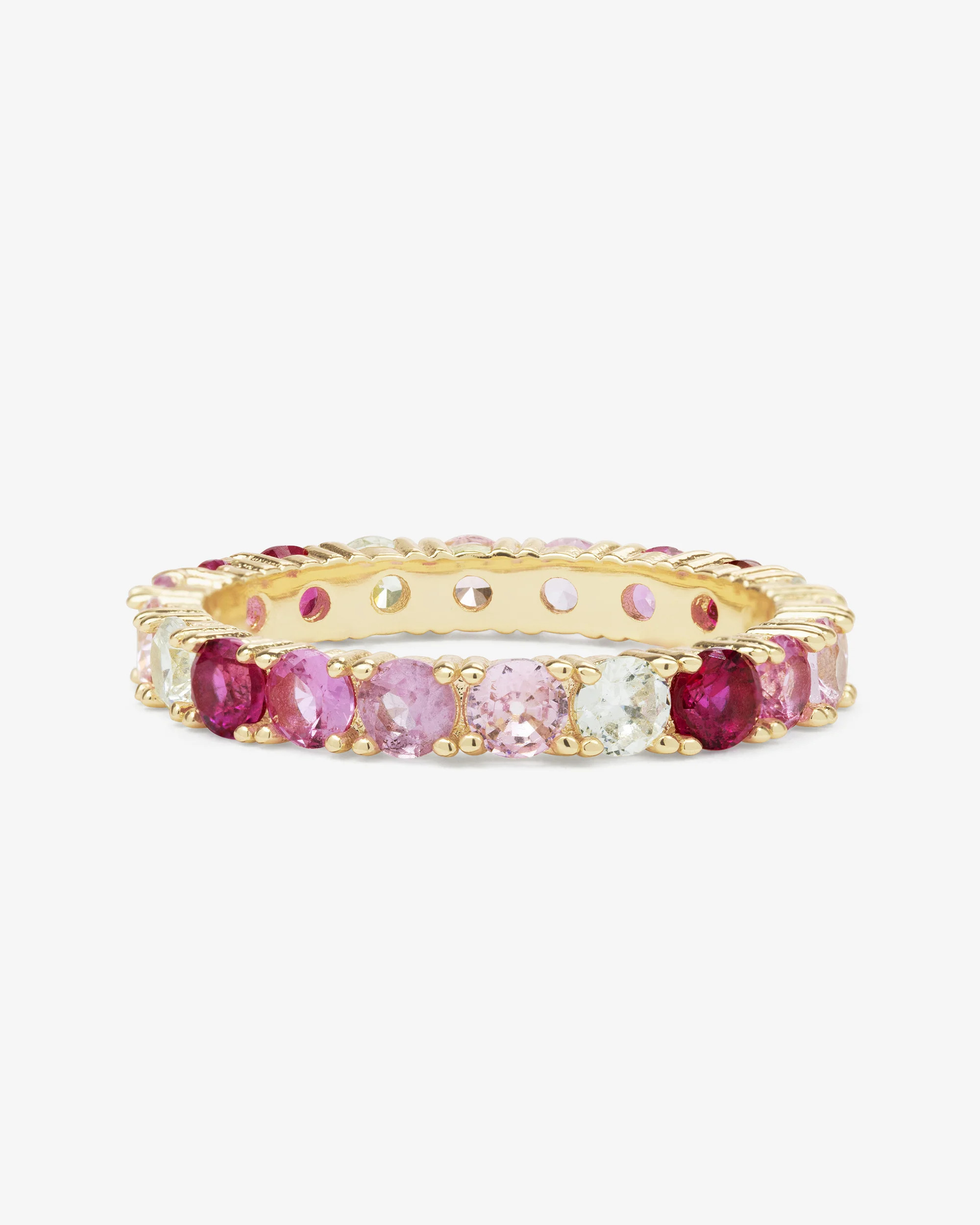 Heiress Ombré Ring - Gold|Pink Sapphire Ombré - 5 | Melinda Maria Jewelry