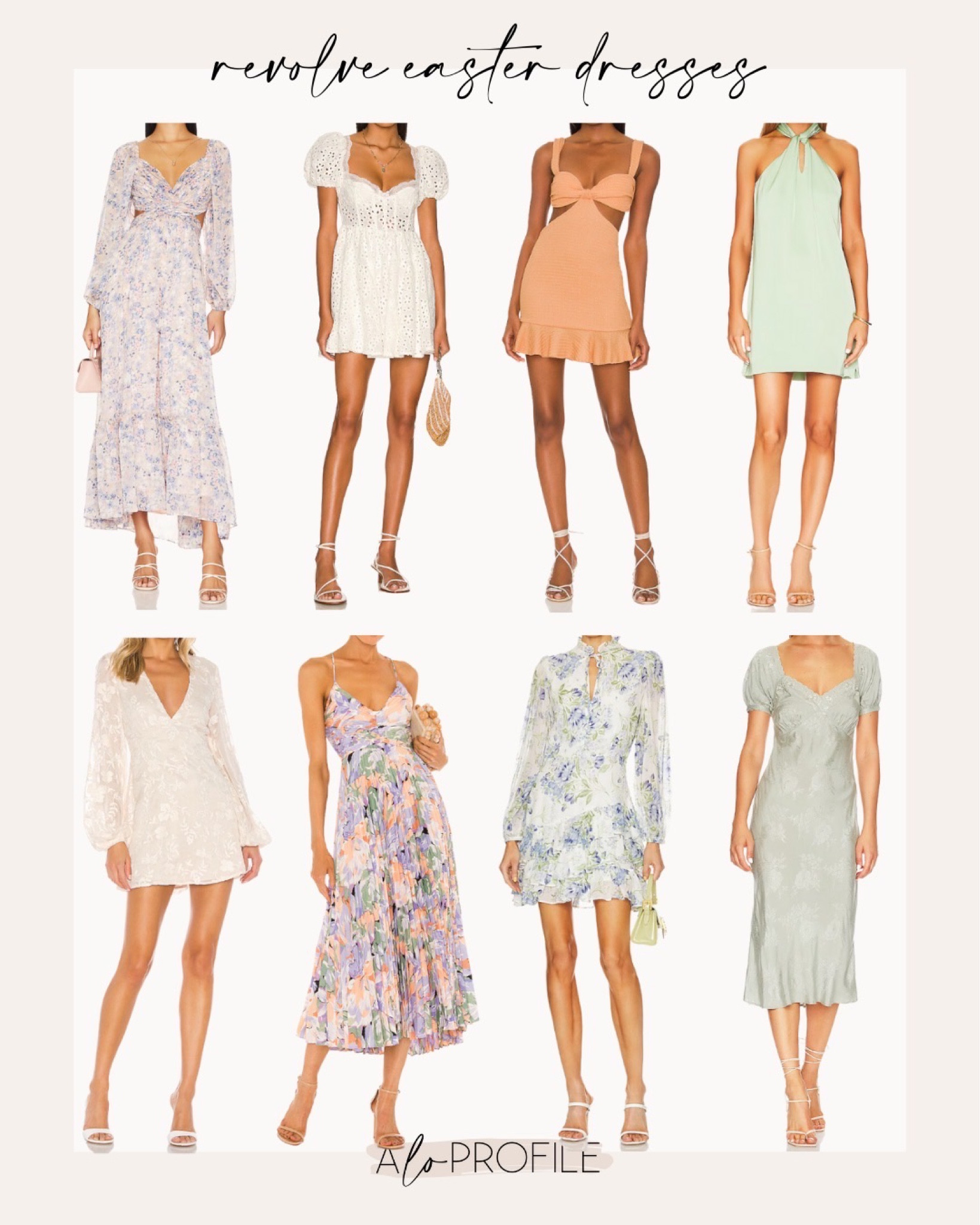Easter dresses I'm loving from Revolve! Think pastels, florals & frills.

#LTKSeasonal