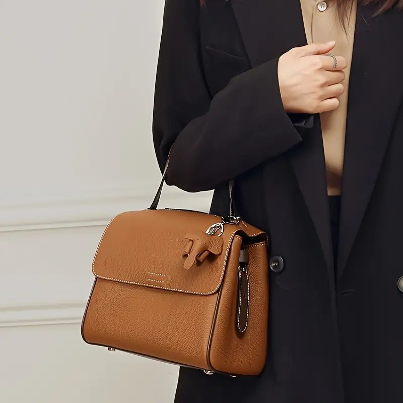 ITAMOOD Genuine Leather Luxury Handbag For Women, Cute Small Elephant Decor Satchel Bag, Stylish ... | Temu Affiliate Program