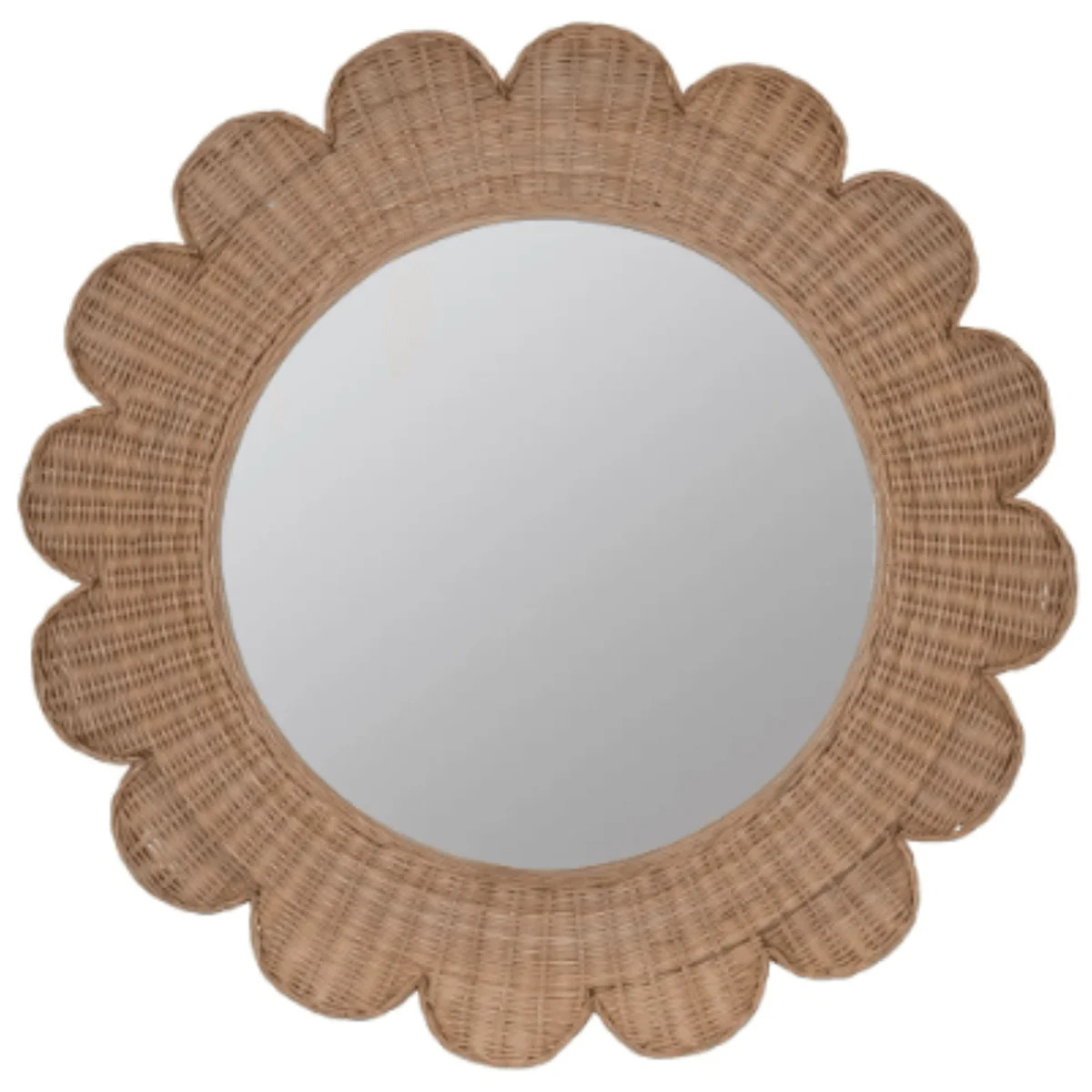 Natural Rattan Zachery Wall Mirror | The Well Appointed House, LLC